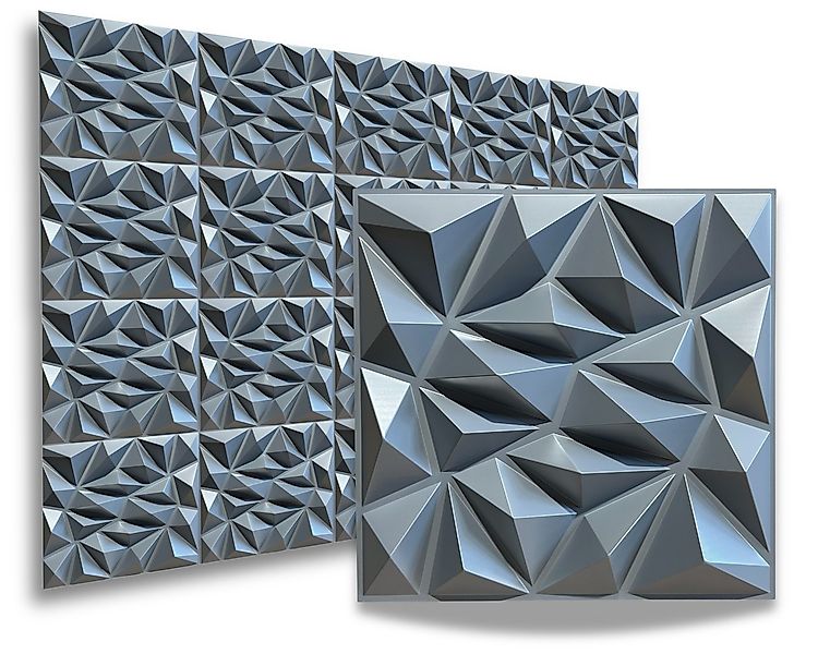 IKHEMalarka 3D Wandpaneel 3D Paneele PVC Kunststoffpaneele, BxL: 50,00x50,0 günstig online kaufen