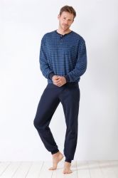 Hajo Schlafanzug Herren Schlafanzug mit Bündchen günstig online kaufen