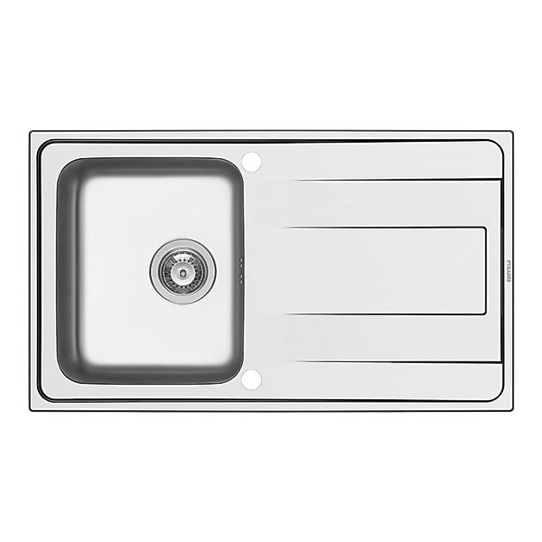 Pyramis Edelstahlspüle, rechteckig, 86/50 cm günstig online kaufen