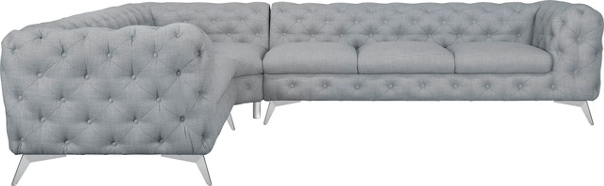Home affaire Chesterfield-Sofa »Ecksofa GLYNIS L-Form mit Wellenunterfederu günstig online kaufen