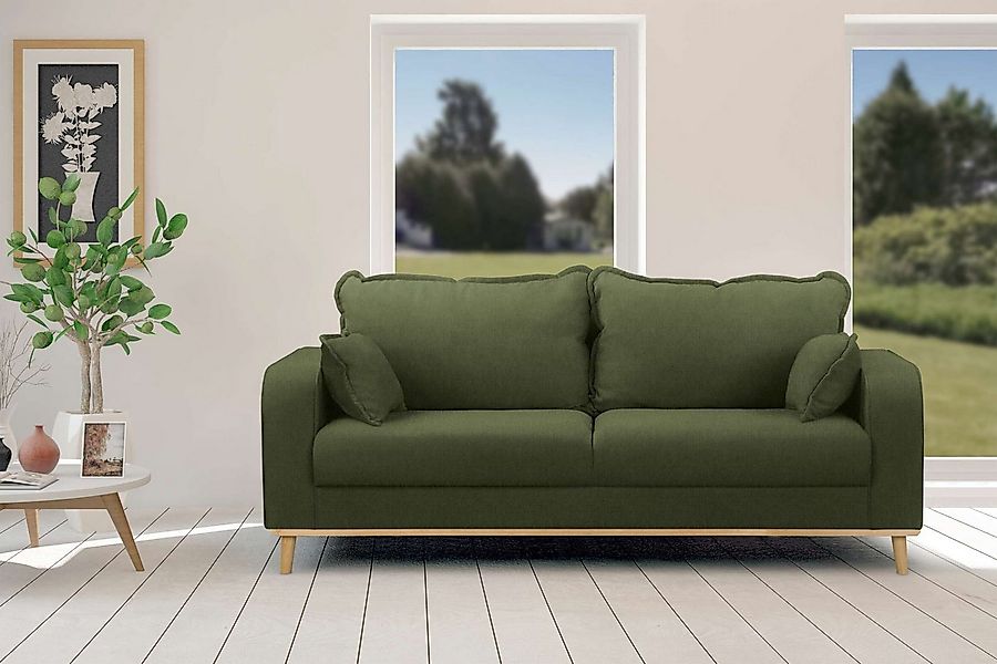 99rooms 3-Sitzer Preston, Sofa, 3-Sitzer Sofa, mit Rundumbezug, 2 Zier- und günstig online kaufen