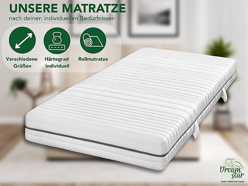 Taschenfederkernmatratze Silber, in diversen Größen und Härtegraden erhältl günstig online kaufen