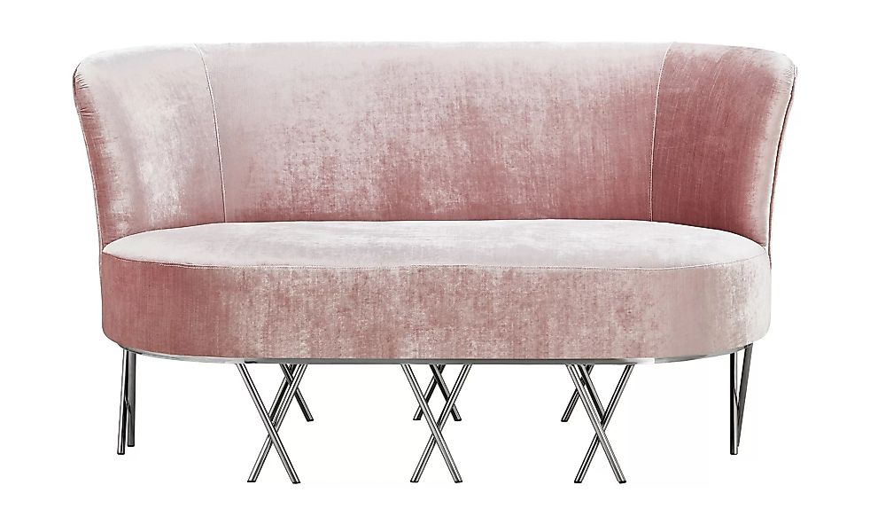 Sofa - rosa/pink - 145 cm - 72 cm - 80 cm - Polstermöbel > Sofas > 2-Sitzer günstig online kaufen