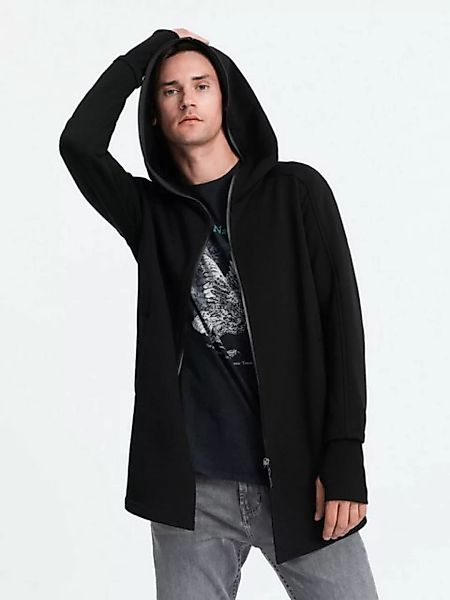 OMBRE Kapuzensweatshirt Längeres Sweatshirt mit einer geräumigen Kapuze günstig online kaufen