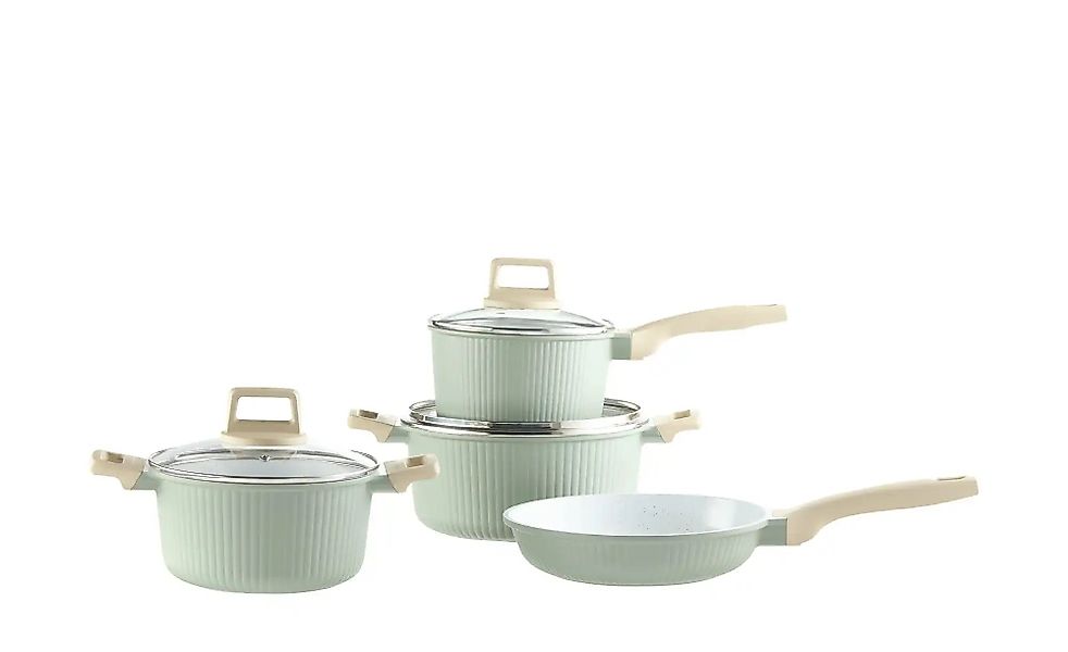 KHG Topfset  Sofia ¦ grün ¦ Aluminium-Guss ¦ Maße (cm): B: 36 H: 20 Töpfe & günstig online kaufen