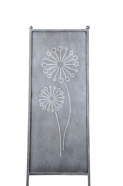 finehomegarden Gartenstecker Stele Metall Pusteblume Sichtschutz günstig online kaufen
