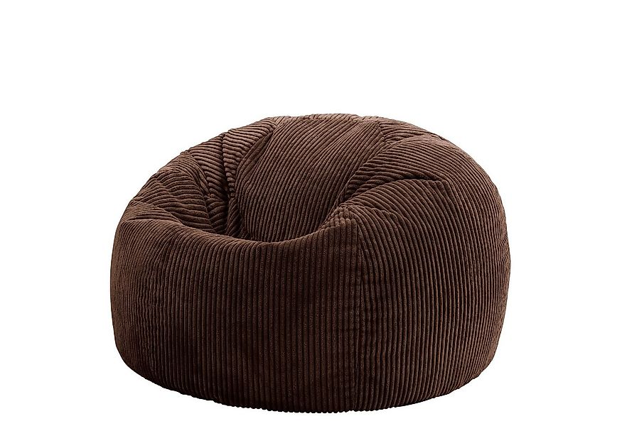 icon Sitzsack Sitzsack Erwachsene aus Cord flauschig „Kingston“, 85x50cm, M günstig online kaufen