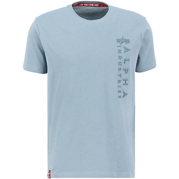 Alpha Industries  T-Shirt Embroidery T-Shirt - greyblue günstig online kaufen