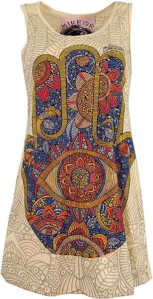 Guru-Shop T-Shirt Mirror Top, Longshirt, Minikleid - Fatimas Hand.. Festiva günstig online kaufen