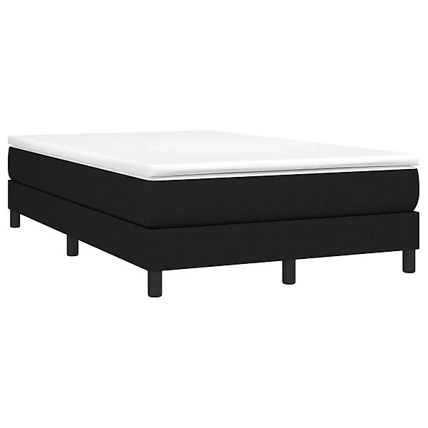 vidaXL Boxspringbett mit Matratze Schwarz 120x190 cm Stoff 3269659 günstig online kaufen