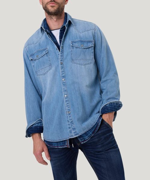 Pioneer Authentic Jeans Jeanshemd mit Brusttaschen, günstig online kaufen