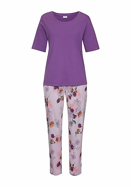 Vivance Dreams Pyjama 2 tlg. mit Blumen-Druck günstig online kaufen