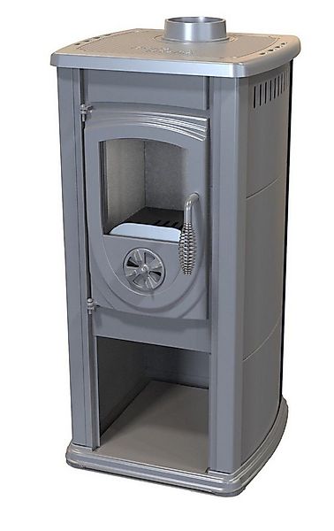 ECOfoxx Kaminofen Okta mit Herdplatte, gussgrau, 3,90 kW günstig online kaufen