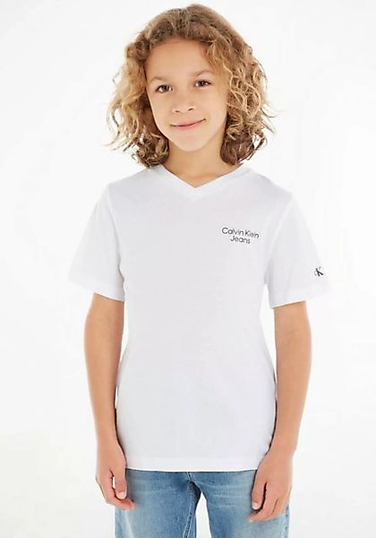 Calvin Klein Jeans T-Shirt CKJ STACK LOGO V-NECK T-SHIRT günstig online kaufen