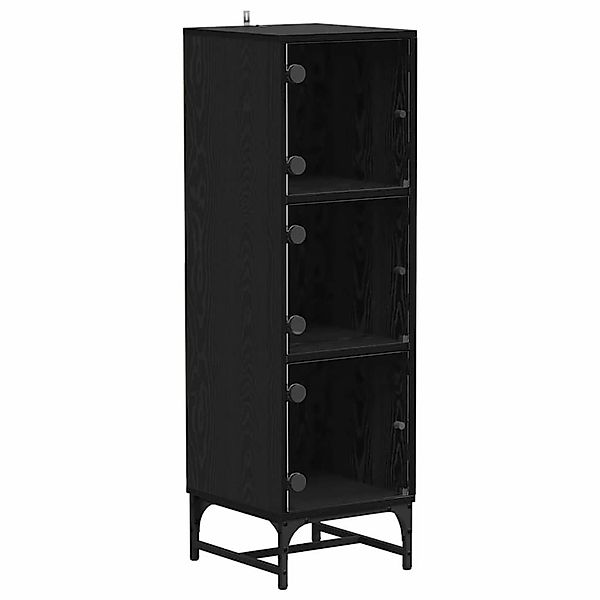 vidaXL Highboard Schwarz Eichen-Optik 35 x 37 x 117 cm Holzwerkstoff 883539 günstig online kaufen