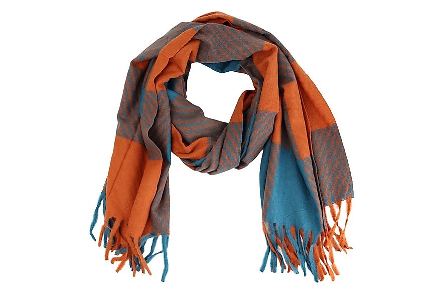 MIRROSI Modeschal weicher und warmer Großes Karo mit Fransen, 70x180cm, (Gr günstig online kaufen