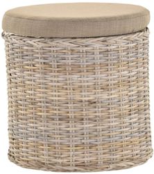 Krines Home Wäschekorb Rattan Sitzhocker mit günstig online kaufen