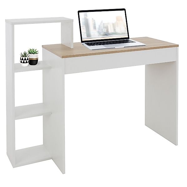 ML-DESIGN Schreibtisch Arbeitstisch mit Regal 3 günstig online kaufen