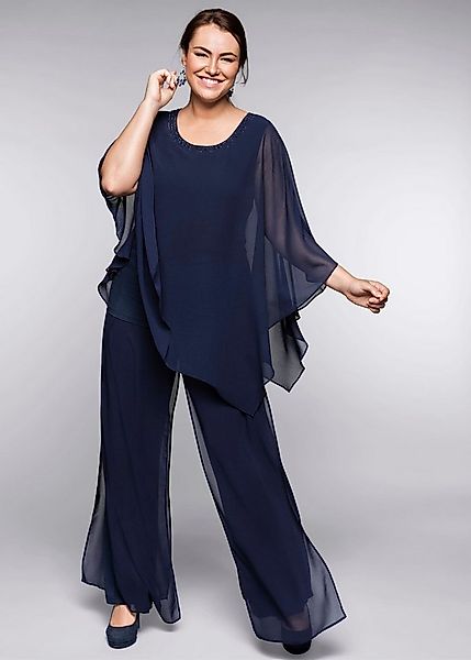 Sheego Klassische Bluse Tunika 3/4-Arm günstig online kaufen