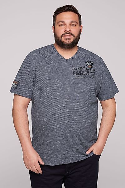CAMP DAVID T-Shirt mit Label Print günstig online kaufen