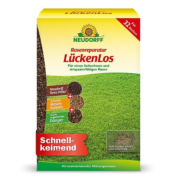 Neudorff Rasensamen Rasenreparatur LückenLos 2,5 kg für 32 Lücken, Nachsaat günstig online kaufen