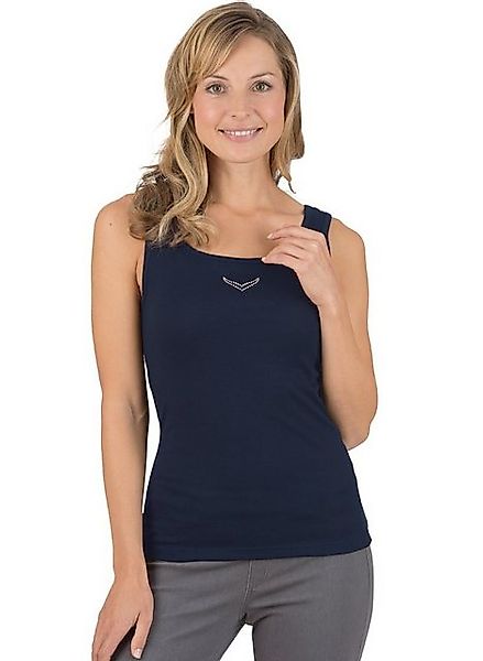 Trigema Tanktop TRIGEMA Trägershirt mit Kristallsteinen (1-tlg) günstig online kaufen