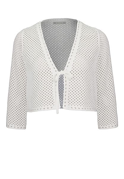 bianca Strickjacke VALENTE in moderner Loch-Strick-Optik günstig online kaufen