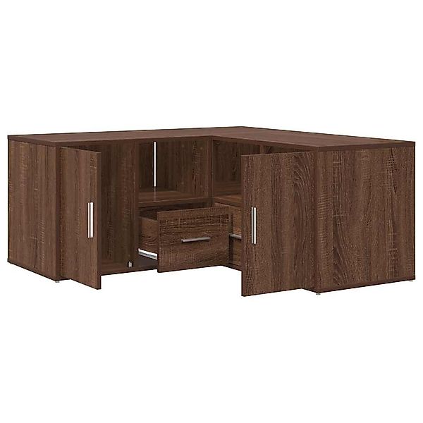 vidaXL Schuhschrank Eckregal Braun Eichen-Optik 160x40x45 günstig online kaufen