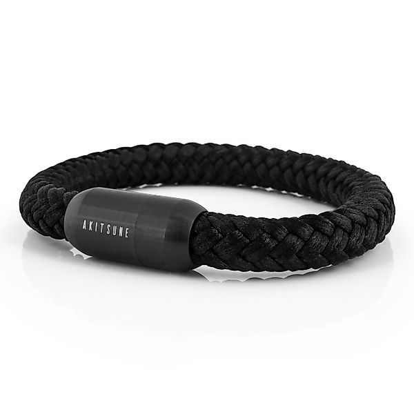 Akitsune Armband Portus Segeltau-Armband Mattschwarz - günstig online kaufen