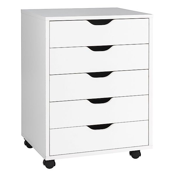 COSTWAY Rollcontainer, mit 5 Schubladen und günstig online kaufen