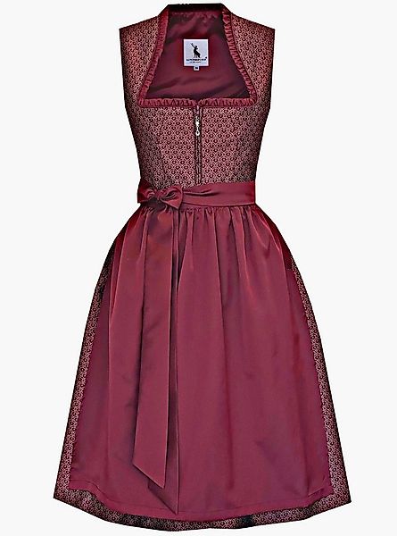 Alpenmärchen Dirndl Midi Dirndl Liane in Dunkelrot - ALM1055 günstig online kaufen