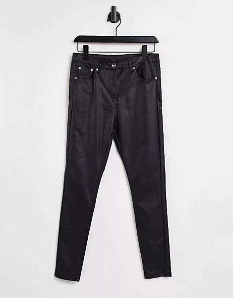 Parisian – Beschichtete Jeans-Schwarz günstig online kaufen