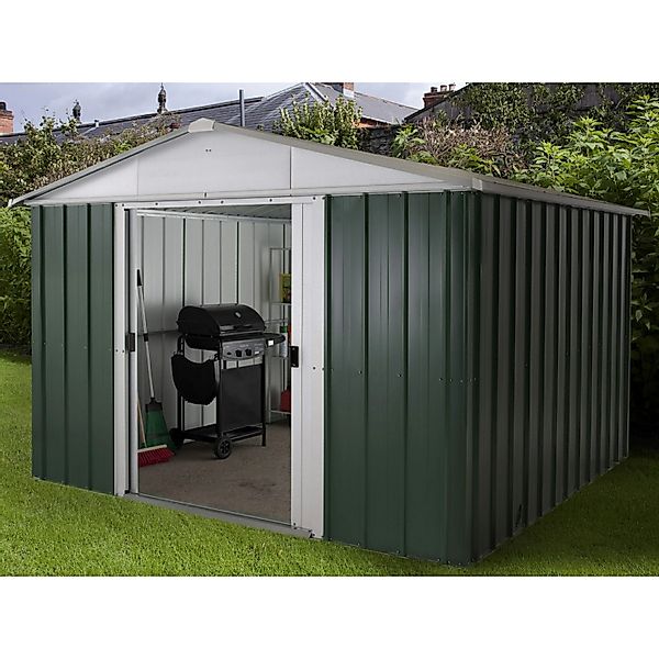 Yardmaster Gerätehaus Bayern 1010GEYZ GrünB x T: 285 cm x 285 cm günstig online kaufen