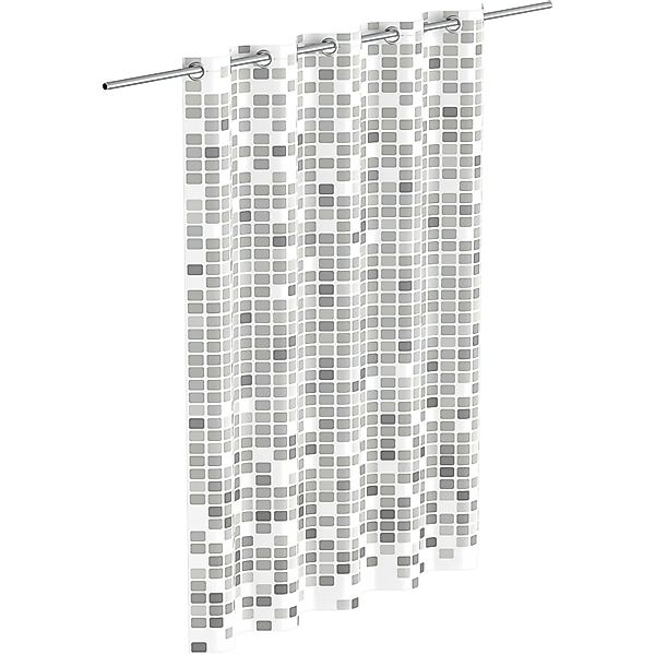 Eisl Duschvorhang Mosaik GRAU Breite 180 günstig online kaufen