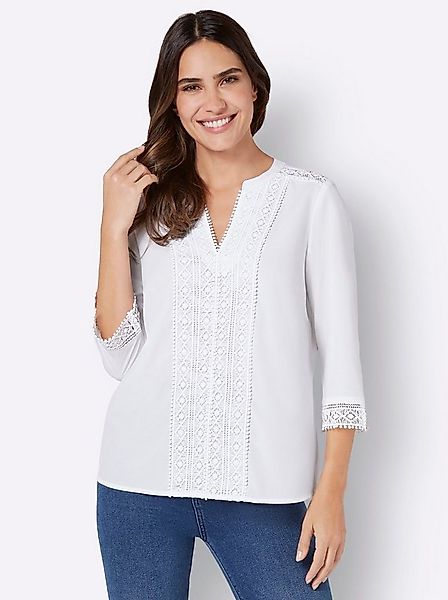 Sieh an! Klassische Bluse Schlupfbluse 3/4-Arm günstig online kaufen