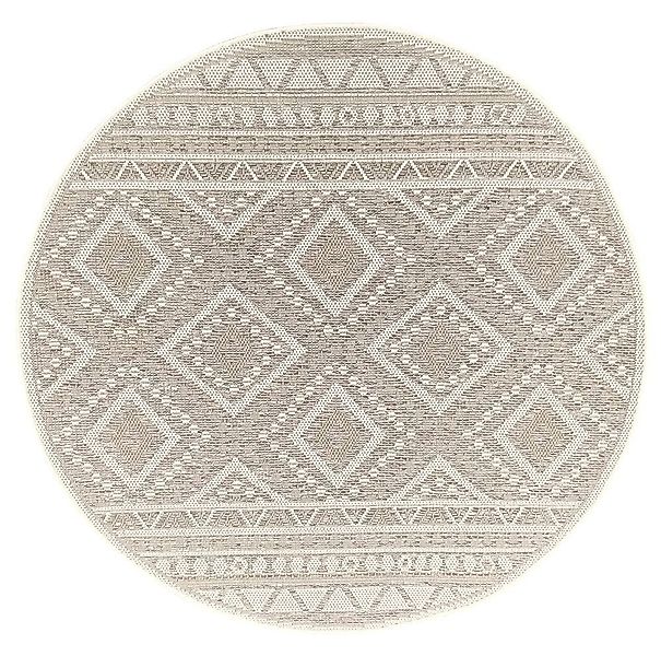 the carpet Teppich »Calgary«, rund, 1 mm Höhe, moderner robuster In und Out günstig online kaufen