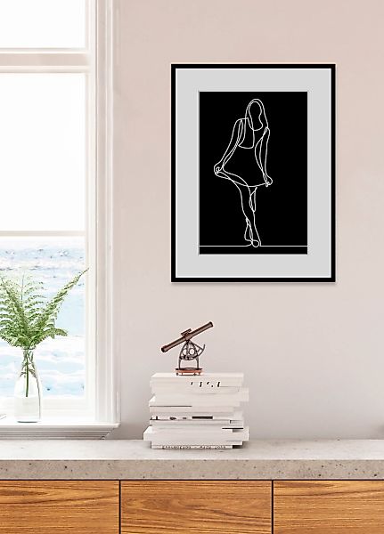 queence Bild "Jolina", Frau-Kunst-Schwarz-Weiß-Bilder von Frauen, (1 St.), günstig online kaufen