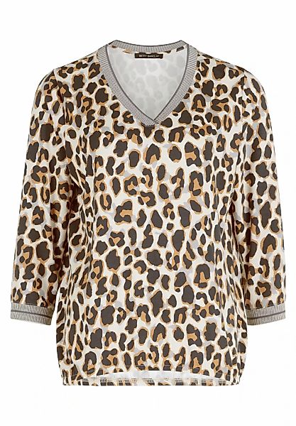 Betty Barclay Kurzarmshirt "Betty Barclay Blusenshirt mit Print", Rippbündc günstig online kaufen