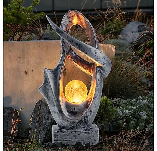 GLOBO LIGHTING LED Solarleuchte, LED-Leuchtmittel fest verbaut, Warmweiß, S günstig online kaufen