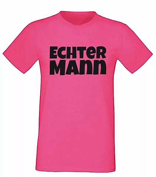 G-graphics T-Shirt Echter Mann Herren T-Shirt, Pink-Black-Men-Edition, mit günstig online kaufen