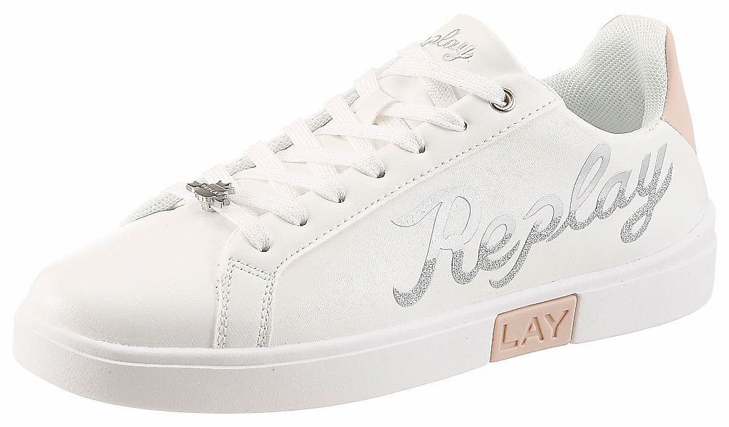 Replay Sneaker Schnürschuh, Halbschuh, Freizeitsneaker mit glitzerndem Logo günstig online kaufen