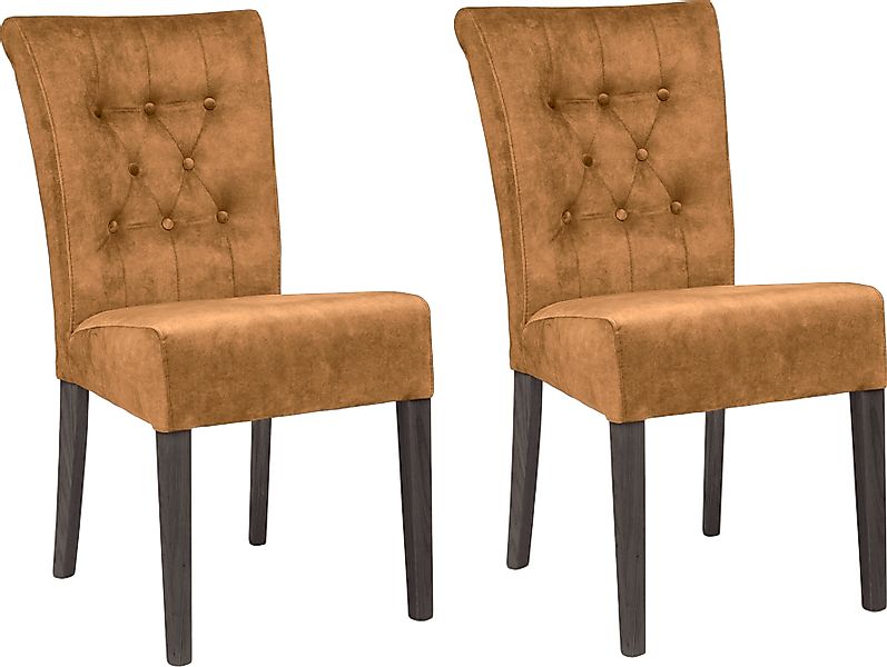 Home affaire Esszimmerstuhl »Queen BESTSELLER«, (Set), 2 St., Samtvelours, günstig online kaufen