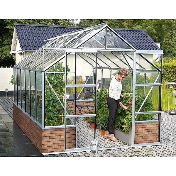 Vitavia Gewächshaus Cassandra 9900 Alu blank 9,9 m² günstig online kaufen