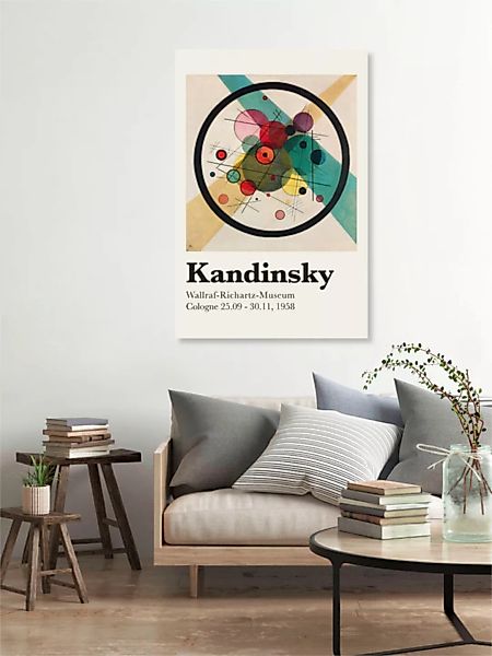 Poster / Leinwandbild - Kandinsky Ausstellungsposter 1958 günstig online kaufen