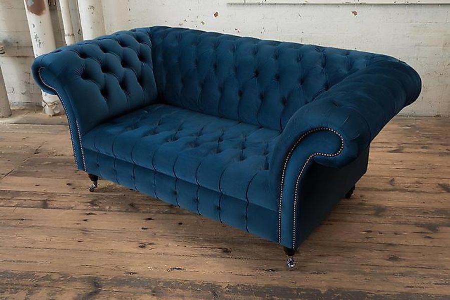 Xlmoebel Sofa Neues zweisitziges Chesterfield-Design-Sofa aus Stoff, Herges günstig online kaufen