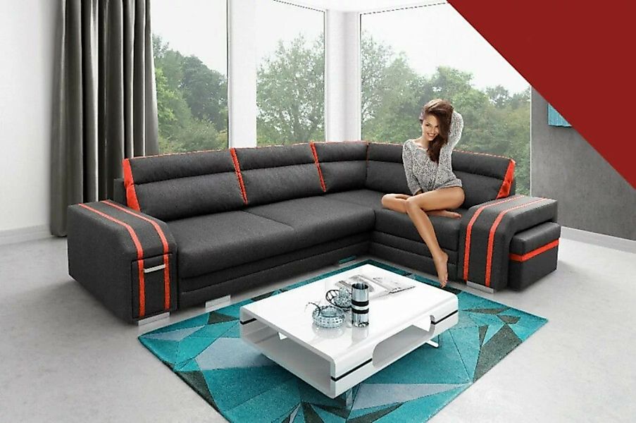 JVmoebel Ecksofa Sofa Schlafsofa Designer Sofa mit Bettfunktion - Bettkaste günstig online kaufen