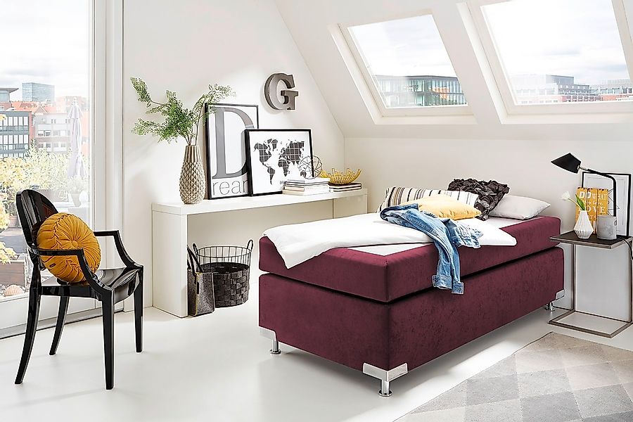 Westfalia Schlafkomfort Boxspringbett "Holland" ohne Kopfteil, frei im Raum günstig online kaufen