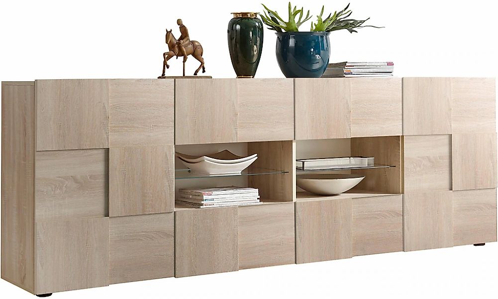 Home affaire Sideboard "Dama Breite 241, Kommode 2 Türen u. 4 Schubkästen, günstig online kaufen