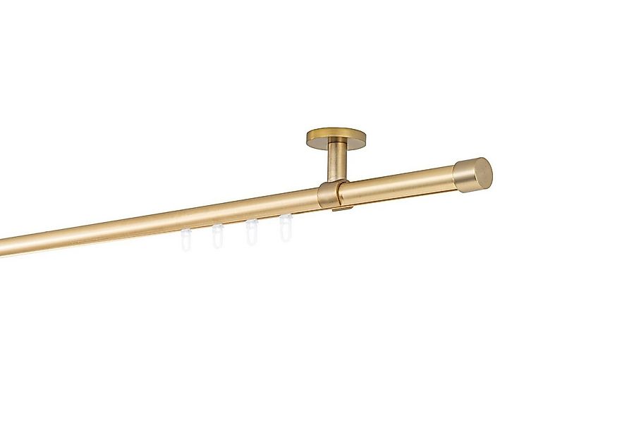 ondeco Gardinenstange Profil Deckenabstand 4cm Kappe, Ø 20 mm, 1-läufig-läu günstig online kaufen