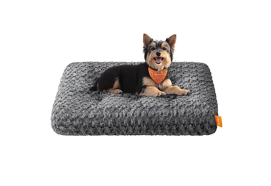 FEANDREA Hundebett, flauschige Hundematte, Plüsch, waschbar, weich günstig online kaufen